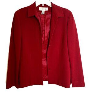 Jones New York Red Blazer Jacket Size 14 Career